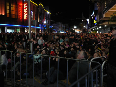 Courtenay Place crowd