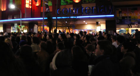 Courtenay Place crowd